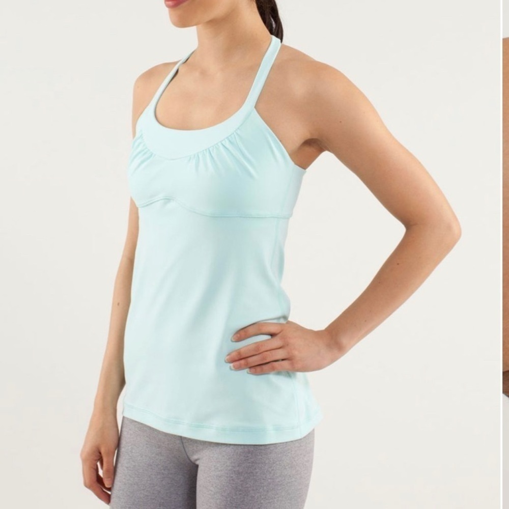 Lululemon Scoop Me Up Tank II Aquamarine size:6